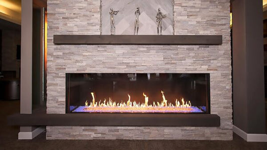 Stellar Hearth Galaxy Gas Fireplace – 5' Single-Sided | 5-SS-20-GL