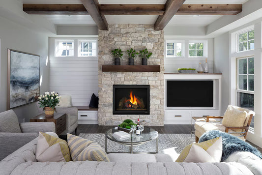 Heat & Glo 6000C 36" Direct Vent Gas Fireplace, Top or Rear Vent,Ê IntelliFire Touch Ignition - Natural Gas