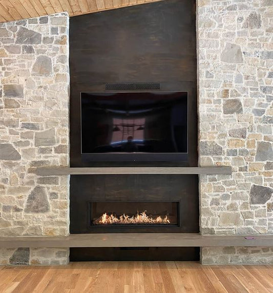 Flare Front Facing Fireplace 60x16