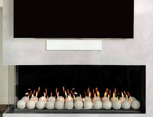 Flare Modern Left Corner Indoor Fireplace 60x24