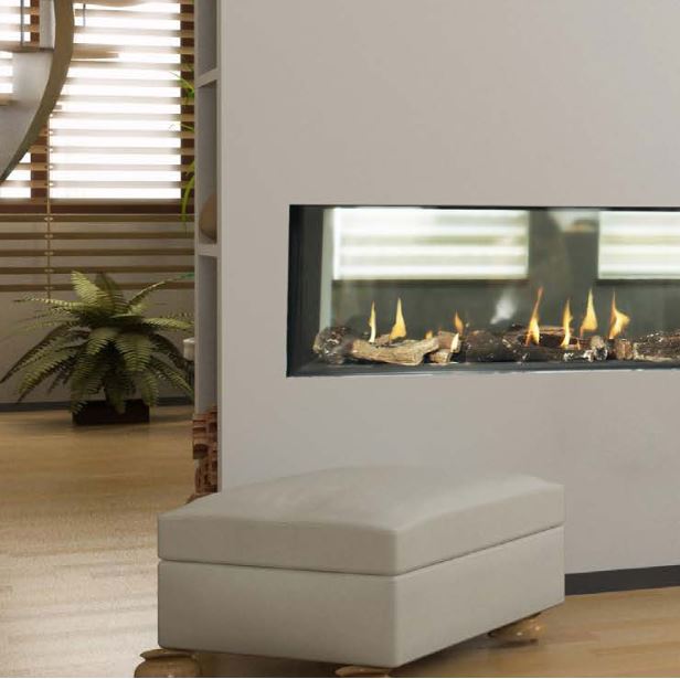 Flare Commercial See Through Fireplace 45x24