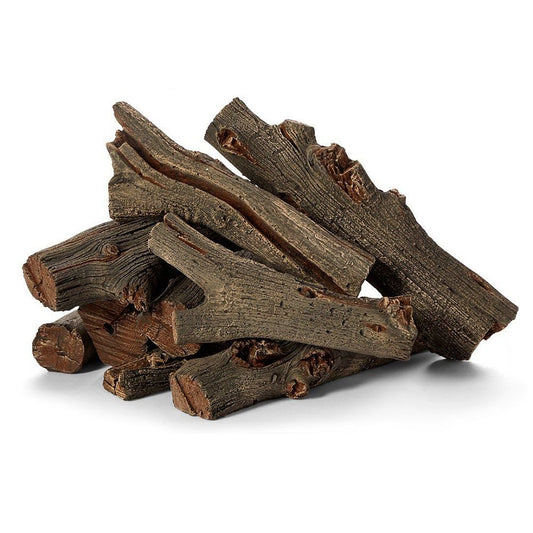HPC Fire Western Driftwood Outdoor Concrete Gas Log Set, 16 Piece