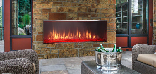 Majestic Lanai Outdoor Linear Gas Fireplace - ODLANAIG-51
