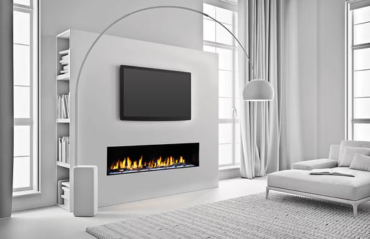 Heat & Glo Primo 48" Direct Vent Fireplace, Top Vent, IntelliFire Plus Ignition - Natural Gas