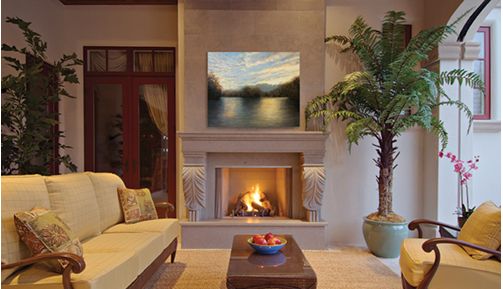 Superior VRE4336 | 36" Outdoor Vent-Free Fireplace with Charred Oak Logs